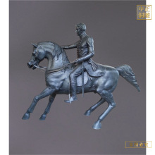 铸造站立俊马铜雕塑 室外大型铜马景观摆件 厂家供应大型飞马雕塑