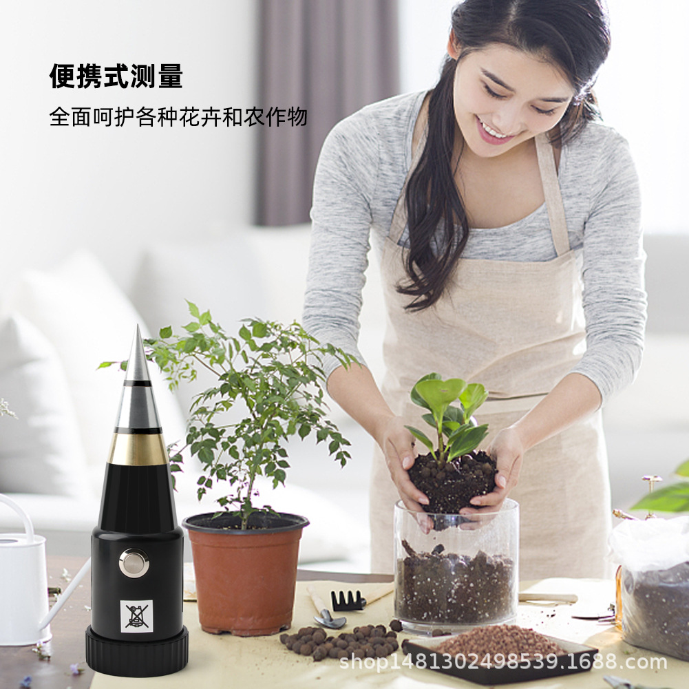 跨境KS-05短款土壤仪PH测试仪酸碱度检测仪 尖头土壤仪测试湿度
