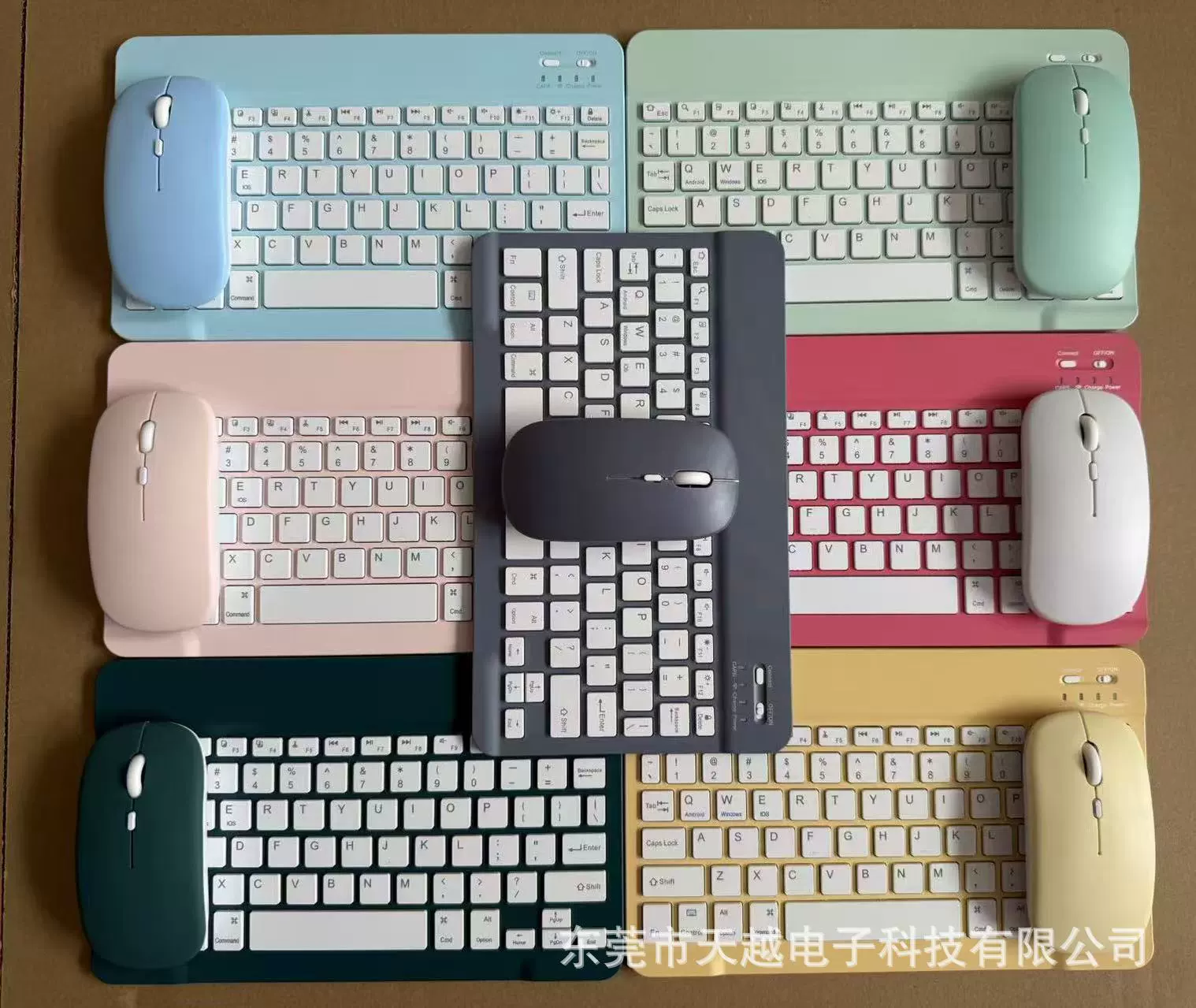 Совместимая клавиатура для Huawei, Xiaomi, Apple — для телефонов и планшетов, бесшумная для ноутбука, беспроводной комплект, Bluetooth
