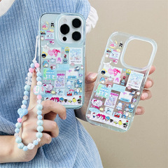 iPhone16 Apple 15ProMax/14/13 携帯電話ケースに適したファイングリッター漫画サンリオ醜い魚ステッカー新しい