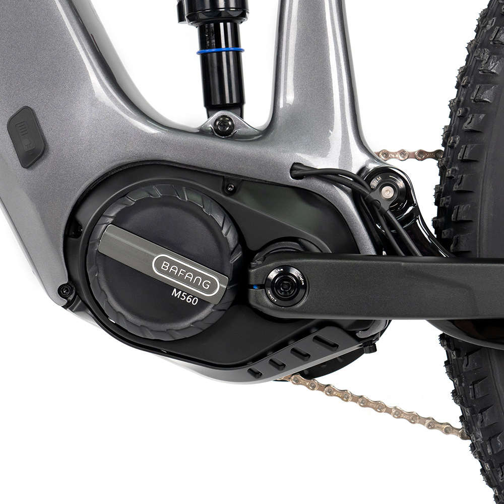 EM10 asistido eléctrico bicicleta de montaña marco de fibra de carbono de cola suave M510 motor central de ocho direcciones a prueba de choques de carretera image 2