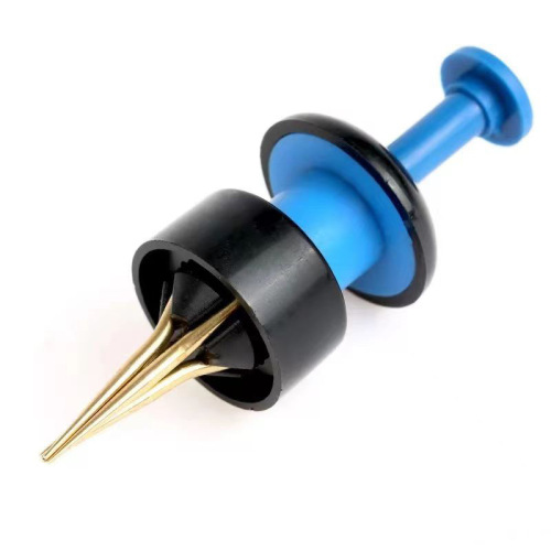 Cross-border wholesale new multi-functional live worm gun binder elastic particle bait clip red worm clip baiting device