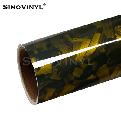 Fiber Laser Car Color-Changing Film: Automotive Film - 15217-m-pet-glitter-flower-carbon-gold