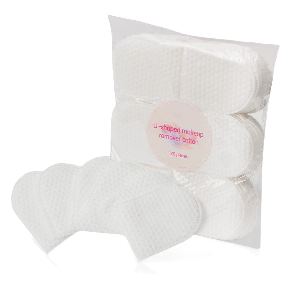 U-Образный скользящий карман для пальцев Косметический хлопок ручное средство для снятия макияжа хлопковый карман жемчужный узор Хлопковая Сумка для чистки полости рта 120 штук