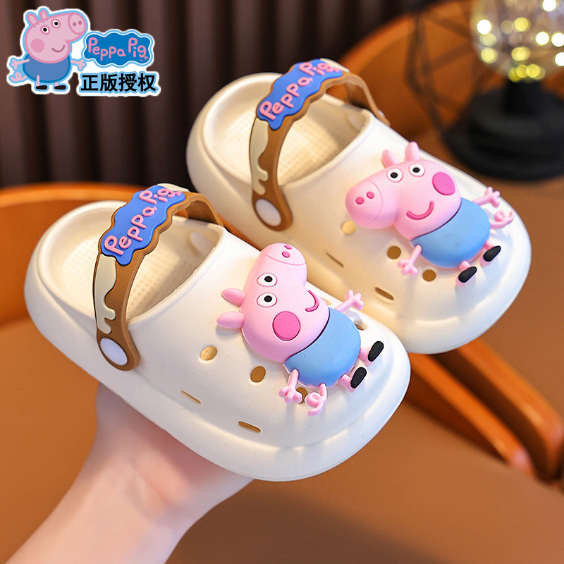 Piggy Page zapatillas de verano para niñas antideslizantes de mierda sensación de bolso transpirable para bebés pequeños zapatos de agujero de playa