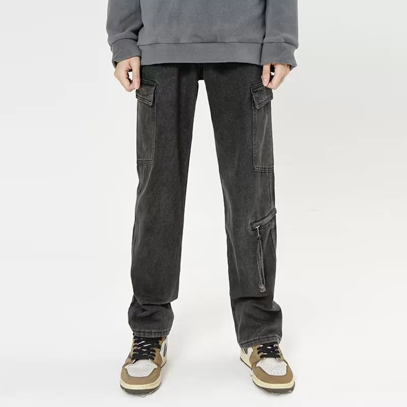 (Cross-border trading), jeans, trousers, loose straight fit