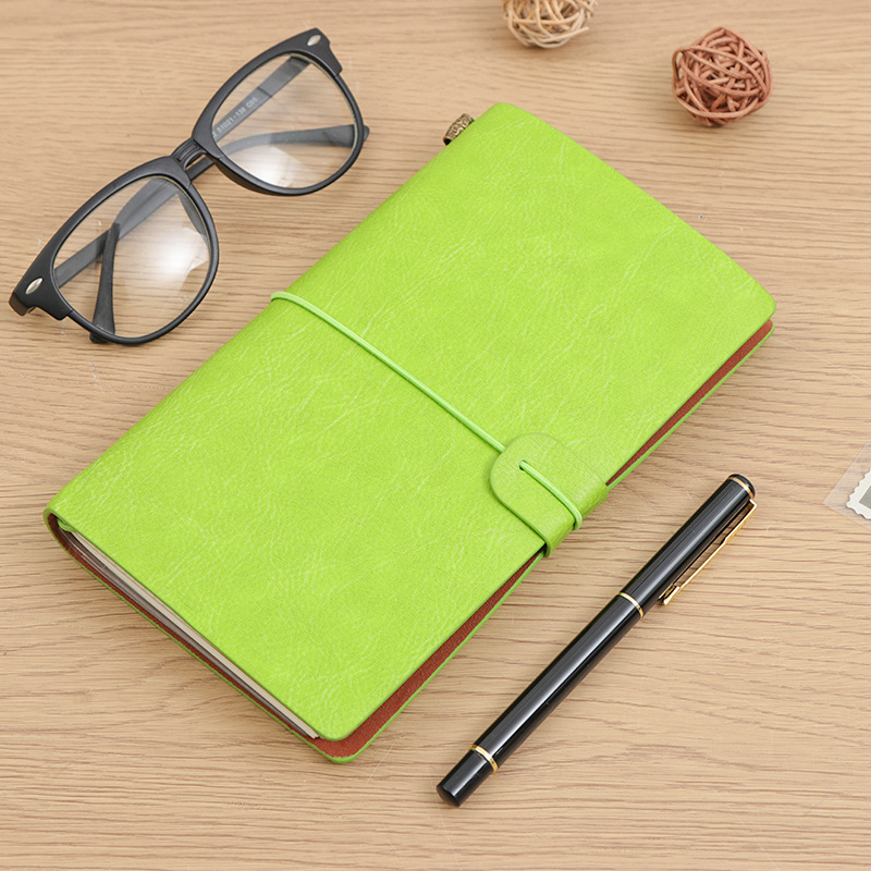 Cuaderno TN transfronterizo A6 vintage de viaje, diario de bolsillo, superventas de Amazon con correa, fabricante de cuadernos personalizables image 12