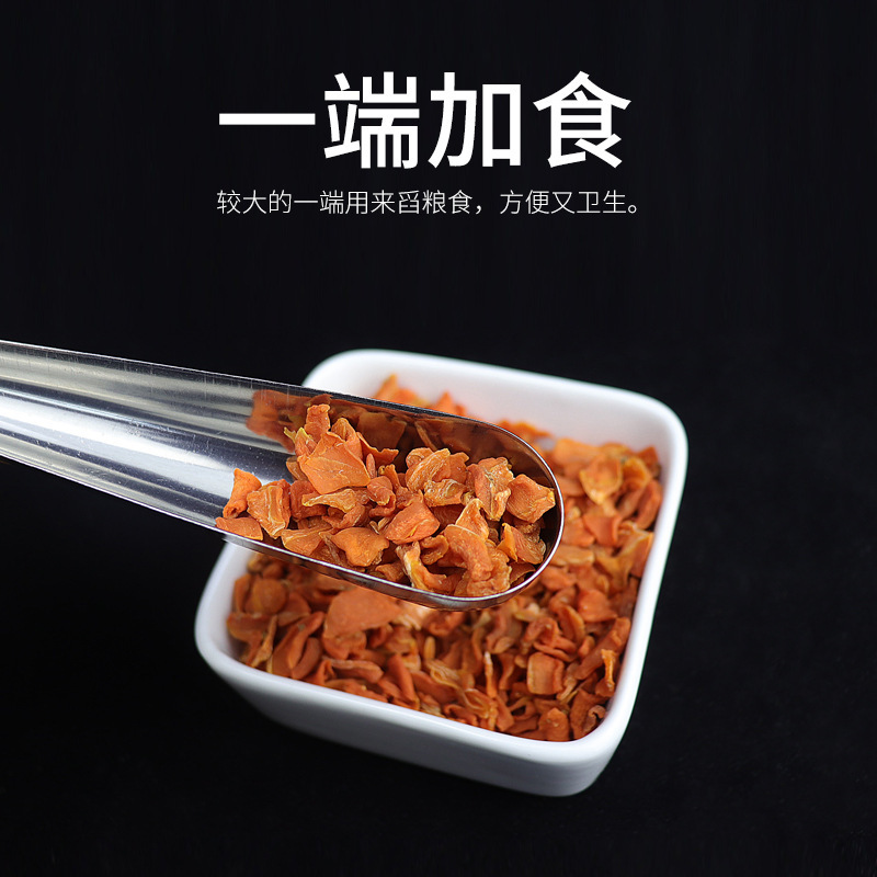 Stainless steel feeding spoon of parrot feed birds, bird feeder, feeder, food, food cage accessories 2