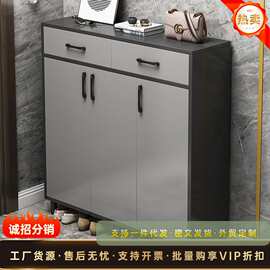 家用门口玄关柜厂家直销鞋柜入户楼道外大容量网红置物架鞋架