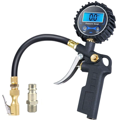 High-Precision Car Tire Inflation Gun: Air pressure gauge/tire pressure gauge - european-style-tire-pressure-gun-without-package