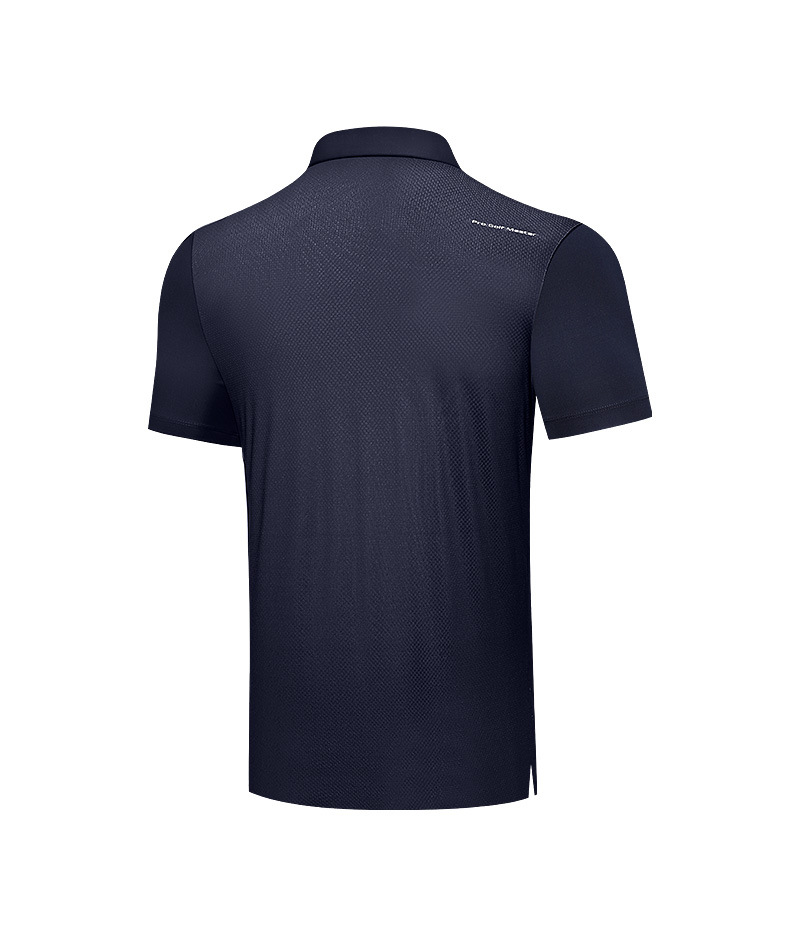 Áo polo nam golf PGM tay ngắn, cổ bẻ khóa kéo, vải thoáng khí thấm hút mồ hôi — Yf574-màu xanh lá cây ngải cứu, YF574-màu trắng, YF574-màu xanh nước biển chi tiết 9