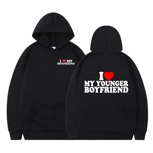 Autumn/Winter American Trend Fashion Unisex Letter Print Hoodie Sweatshirt Loose Hooded Fleece Jacket for Men