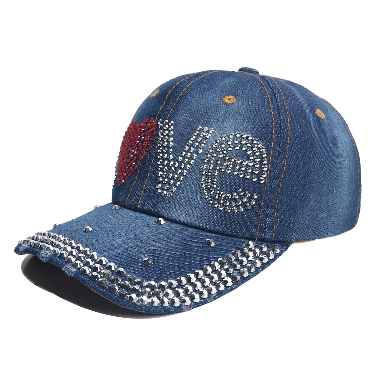 Denim Baseball Cap (Mosey) Unisex, Adjustable 56–58 cm, Summer Sun Hat