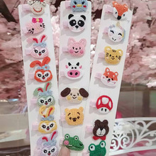 韓國卡通動物兒童六一發卡休閑針織發夾側邊夾可愛皮筋扎發劉海夾