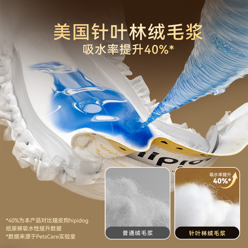 Pañales para mascotas, pantalones de tirantes de oro negro, pañales de perra, pantalones menstruales absorbentes transpirables que no son para la piel