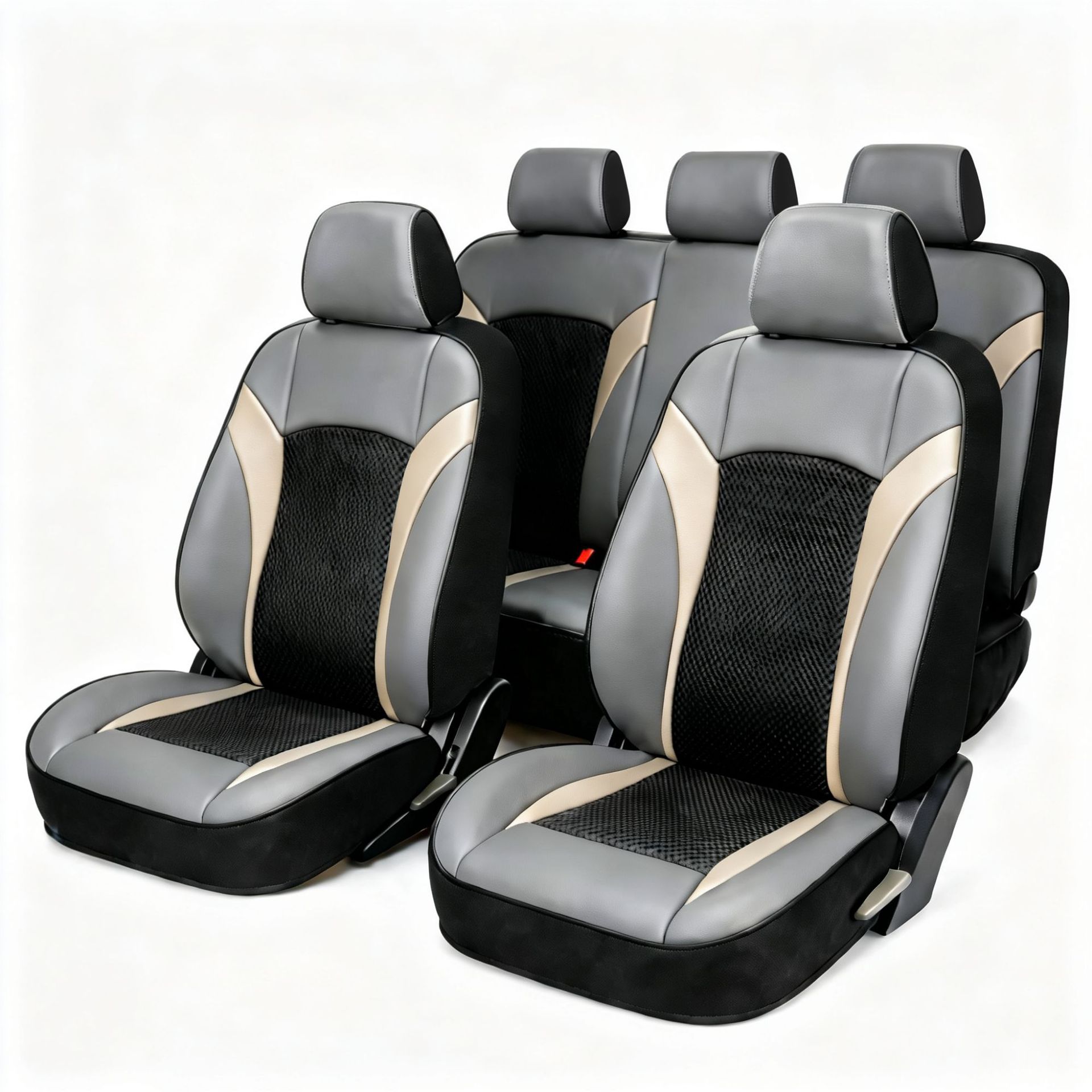 New cross-border car seat cushion, single-person car seat cushion, leather breathable cushion, European and Middle Eastern car seat cushion