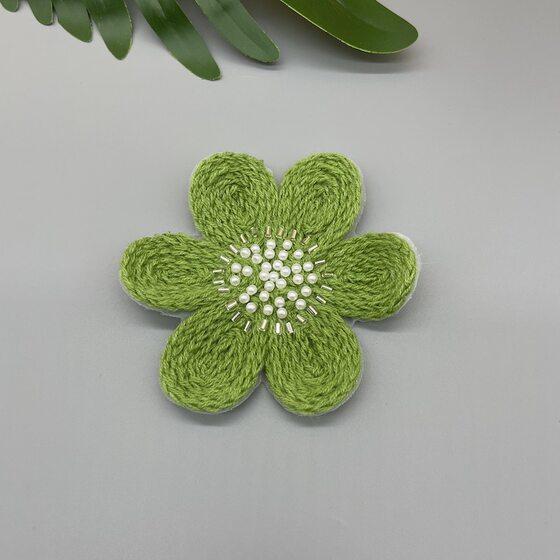 Computer beaded wool three-dimensional embroidered sweater applique women's corsage children's clothing coat decoration foreign trade clothing accessories