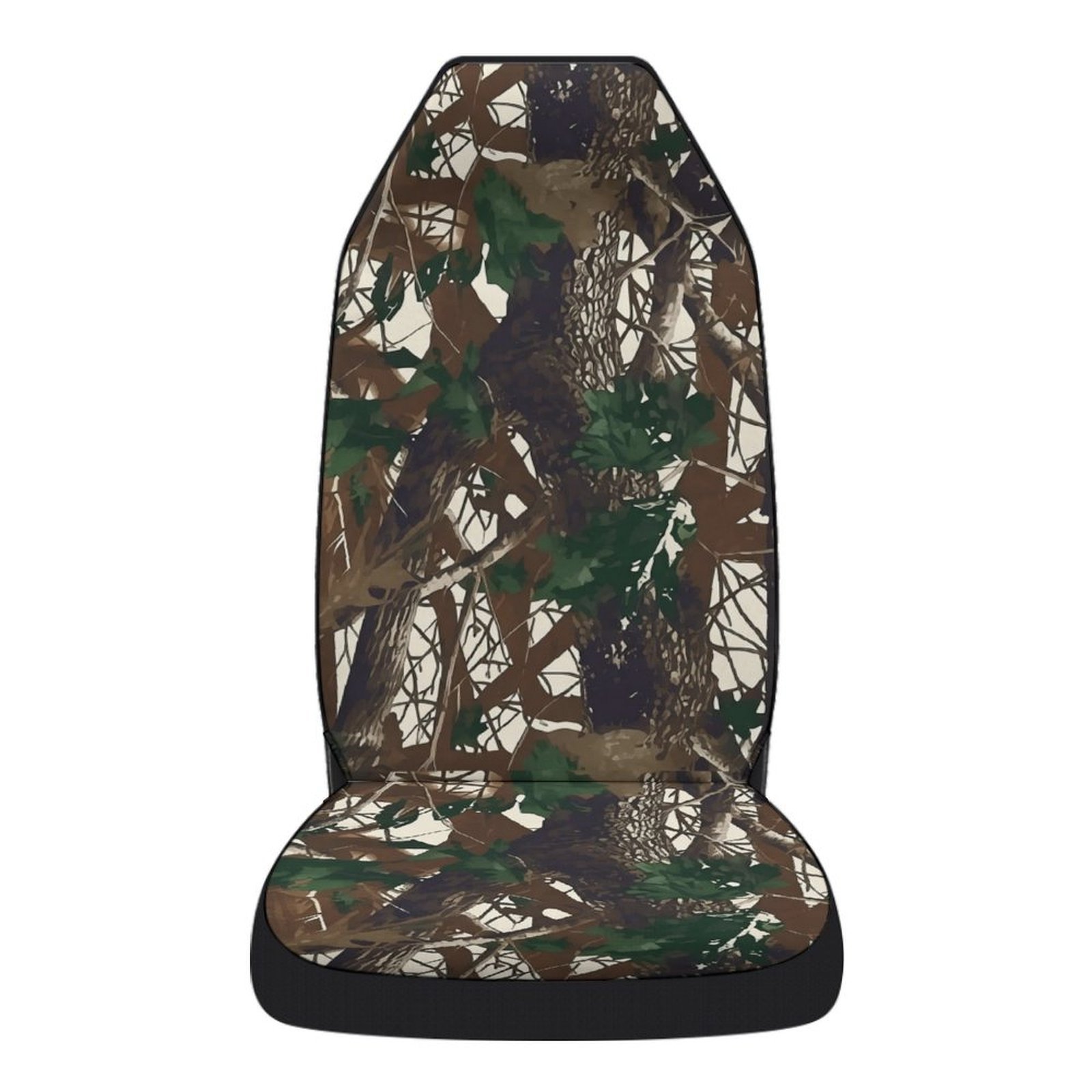 Universal car seat cover with camouflage print, suitable for all seasons, single driver's seat cover, car seat cushion cover