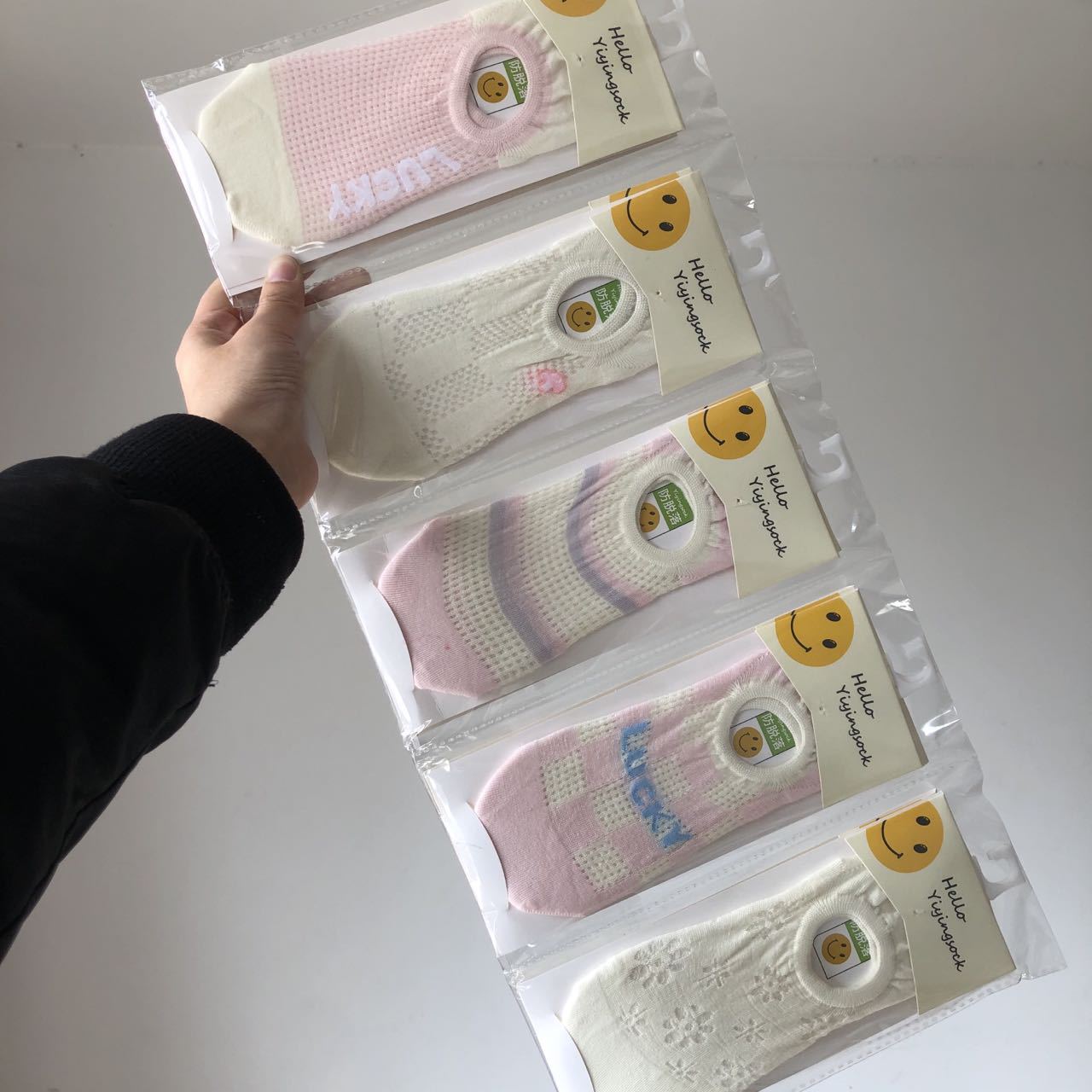 ¡Calcetines buenos de gama alta de verano delgados! Para el comercial Super 10 pares ins calcetines invisibles de mujer de corte bajo malla barco Calcetines