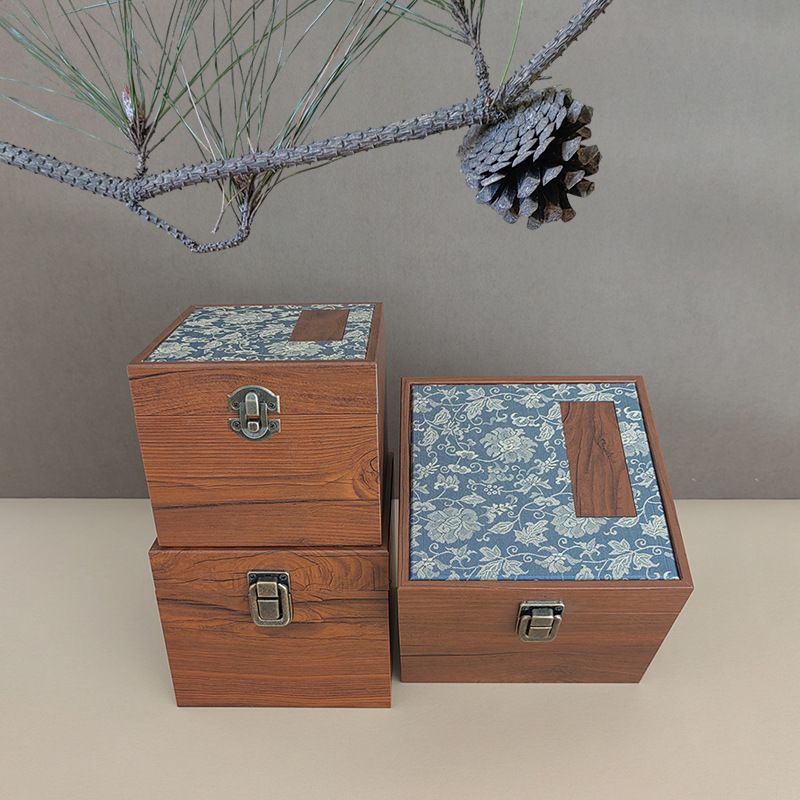 瓷器茶壶茶杯玻璃茶具建盏礼品盒胡桃木锦盒紫砂壶文玩包装收纳盒