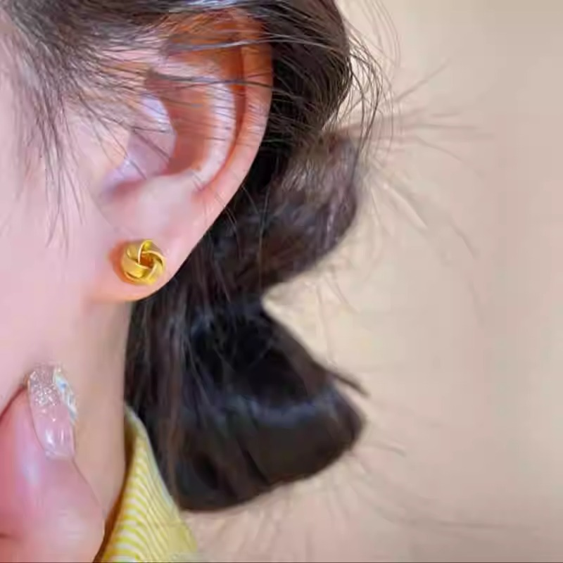 Hypoallergenic Titanium Sleep Stud Earrings For Comfortable Healing_voghion.com