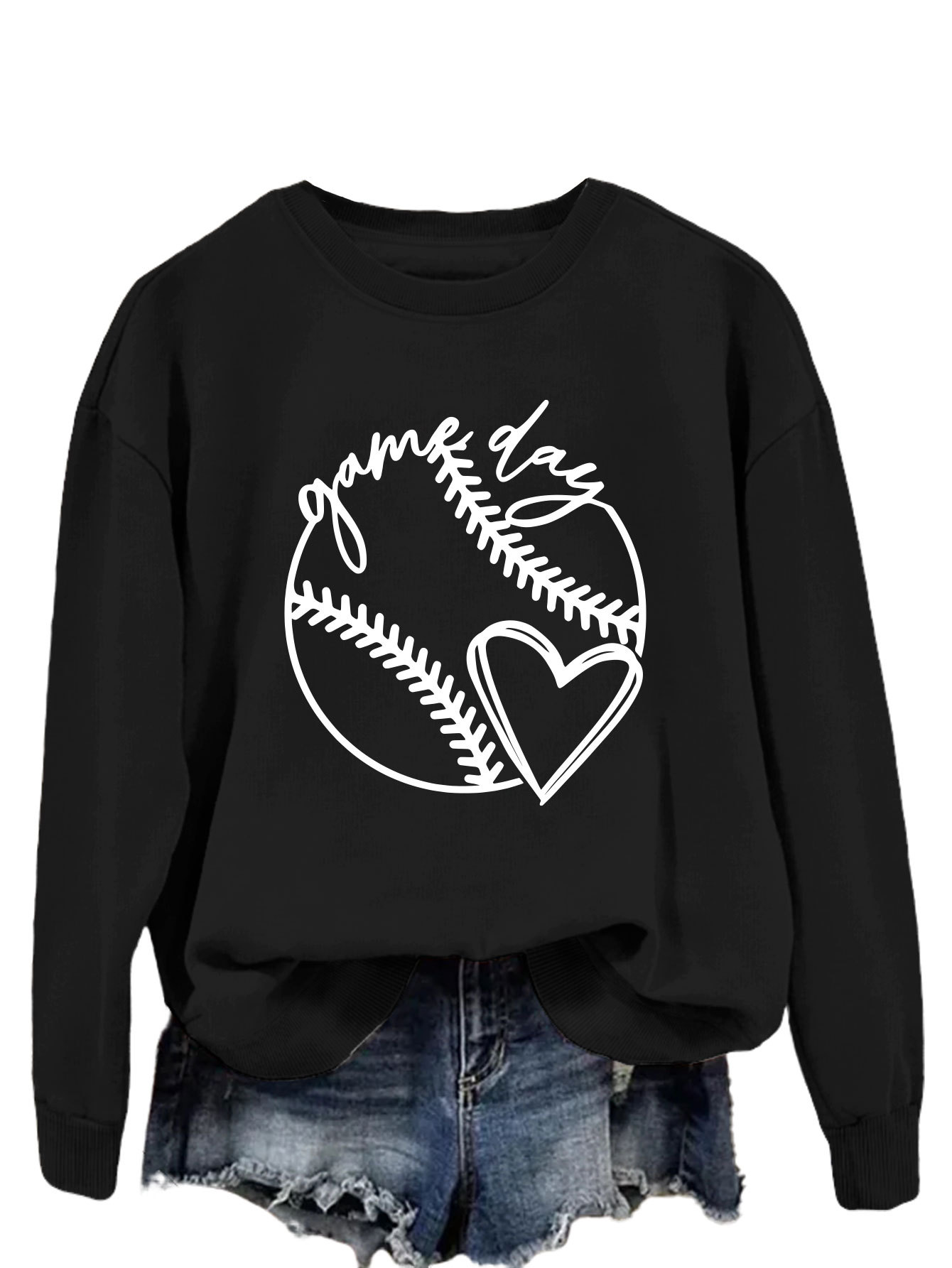 Black sweatshirt (white font)