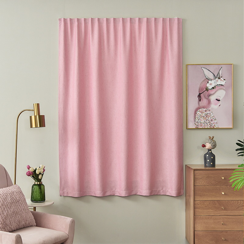 Nueva instalación simple sin perforaciones simple cortina de Velcro sombreado dormitorio ventana de la Bahía sala de alquiler simple tela de sombrilla