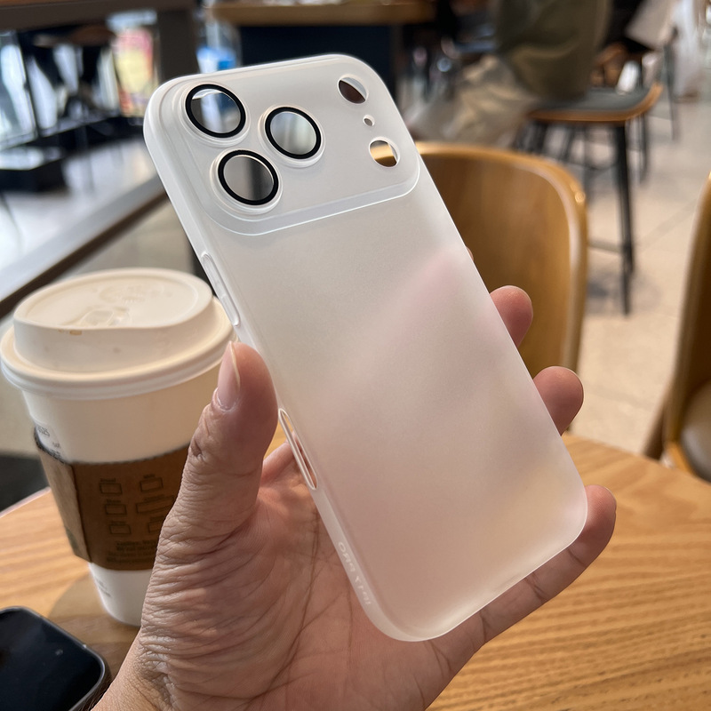 Ultra-Thin Matte Shell and Film Integrated Case Suitable for Apple 17 Pro Max, Full-Cover Skin-Feel iPhone 16 Protective Case