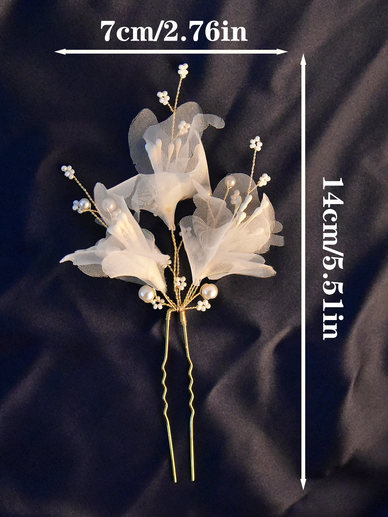 1 Piece Quantity Wedding Occasion Elegant Lady Flower Metal Hairpin