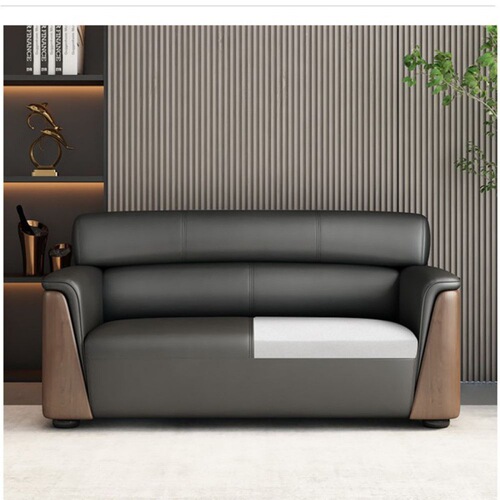 Office Sofa Set Modern Minimalist Business Reception Sofa with Coffee Table for Triple Manager's Office Meeting Room