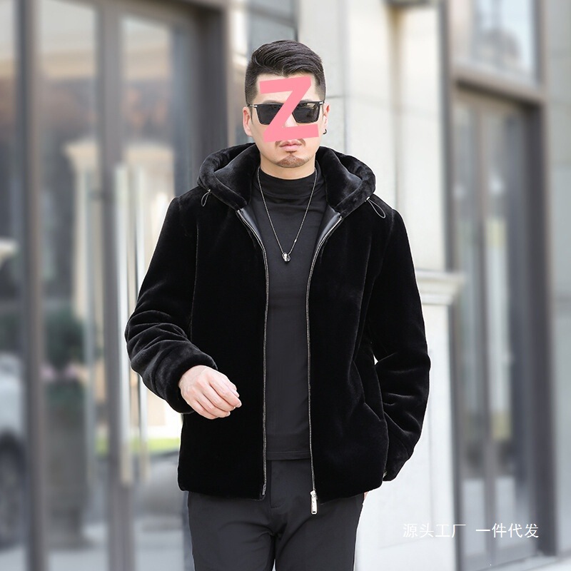 Wholesale of new winter mink fur coats for men, men's faux mink fur coats, direct sales from the manufacturer Wholesale of new winter mink fur coats for men, men's faux mink fur coats, direct sales from the manufacturer