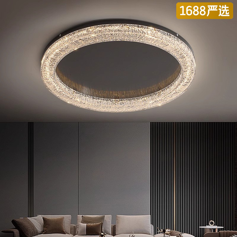 [Selección estricta] estilo italiano minimalista lujoso ligero de alto nivel de bronce moderno simple 2025 nueva lámpara de techo de la habitación principal