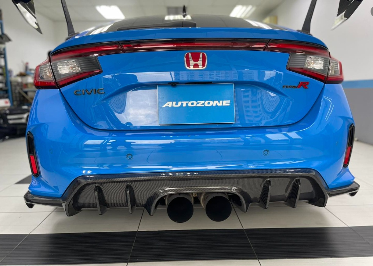 Suitable for Honda 11Th Generation Civic Fl5 Type R Upgraded Carbon Fiber Rear Lip Modification Ad Style Rear Bumper Lip