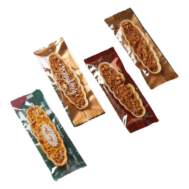 Bolsa de embalaje en forma de barco para pastel de arroz glutinoso en stock, embalaje de barco de arroz glutinoso crujiente con nueces, bolsa para galletas de turrón, embalaje a prueba de humedad