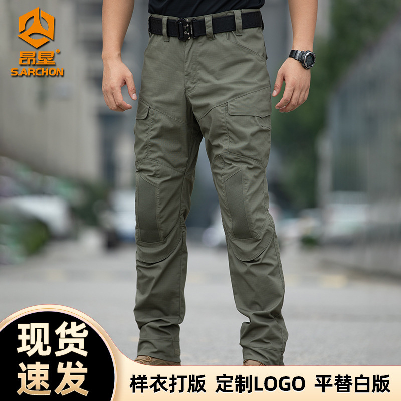 Angken Outdoor L7 Tactical Pants Men's Spring and Autumn Loose Fit Military Training Work Pants Scratch-resistant Multi-pocket Hiking and Mountaineering Pants