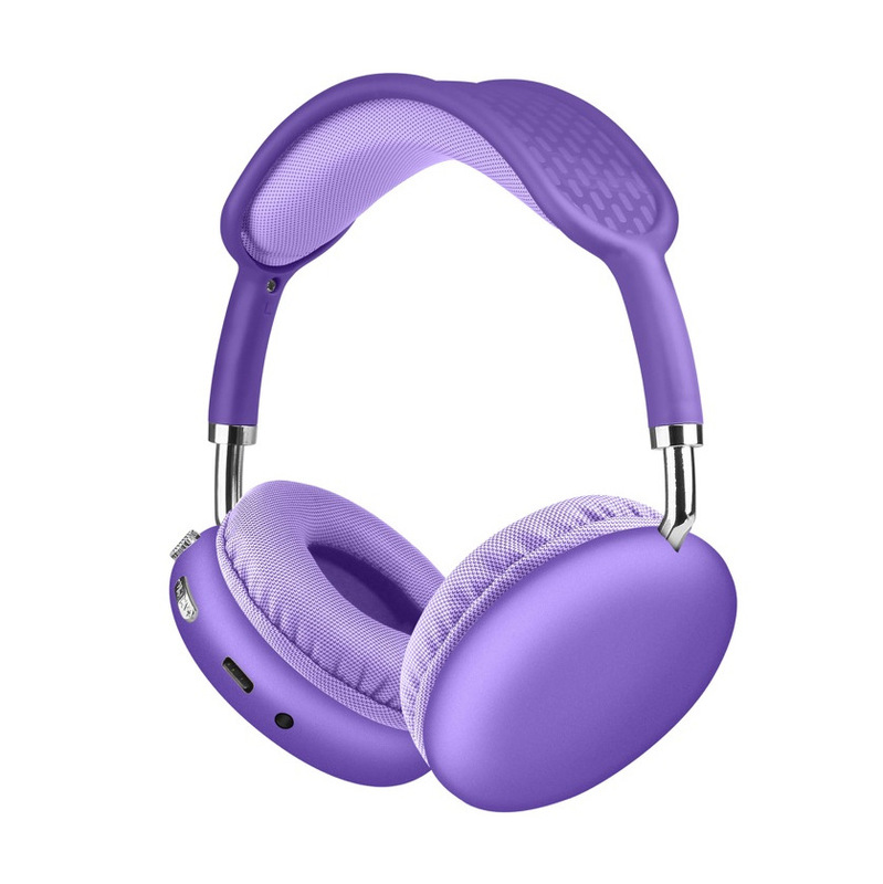 Head-Mounted Bluetooth Headset Factory Oem Custom Printed Logo Round P9 Foldableable Telescopic Rotating Headset