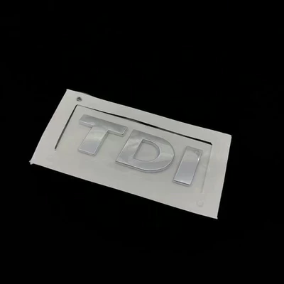 Tdi English Letter Sticker, Car logo - standard-tdi-silver