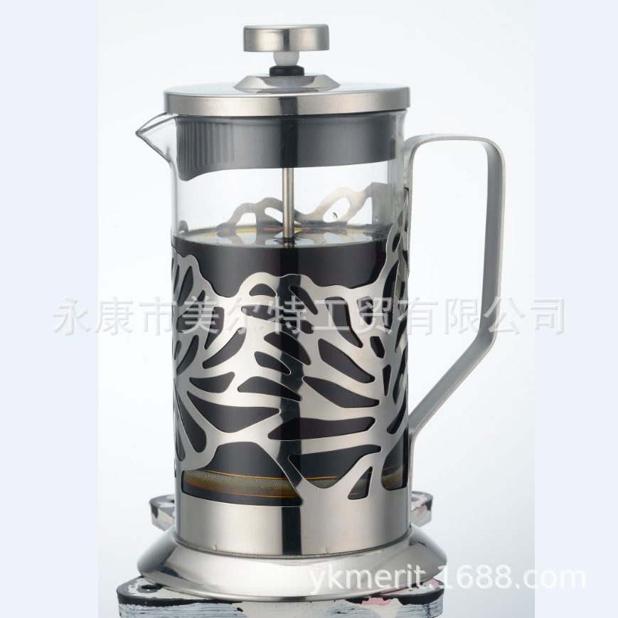Cafetera Prensa Francesa de Vidrio de Borosilicato Alto para Hogar image 2