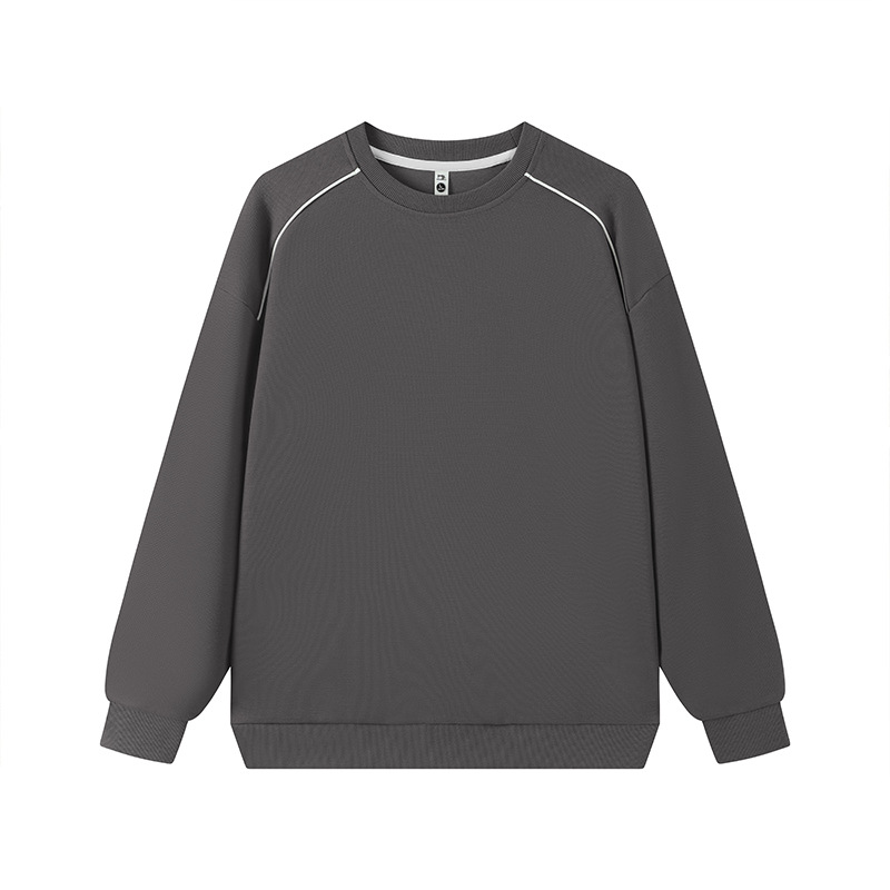 Camiseta de cuello redondo de tornillo pesado personalizada ropa corporativa de grupo camisa publicitaria ropa de trabajo de manga larga logotipo impresa