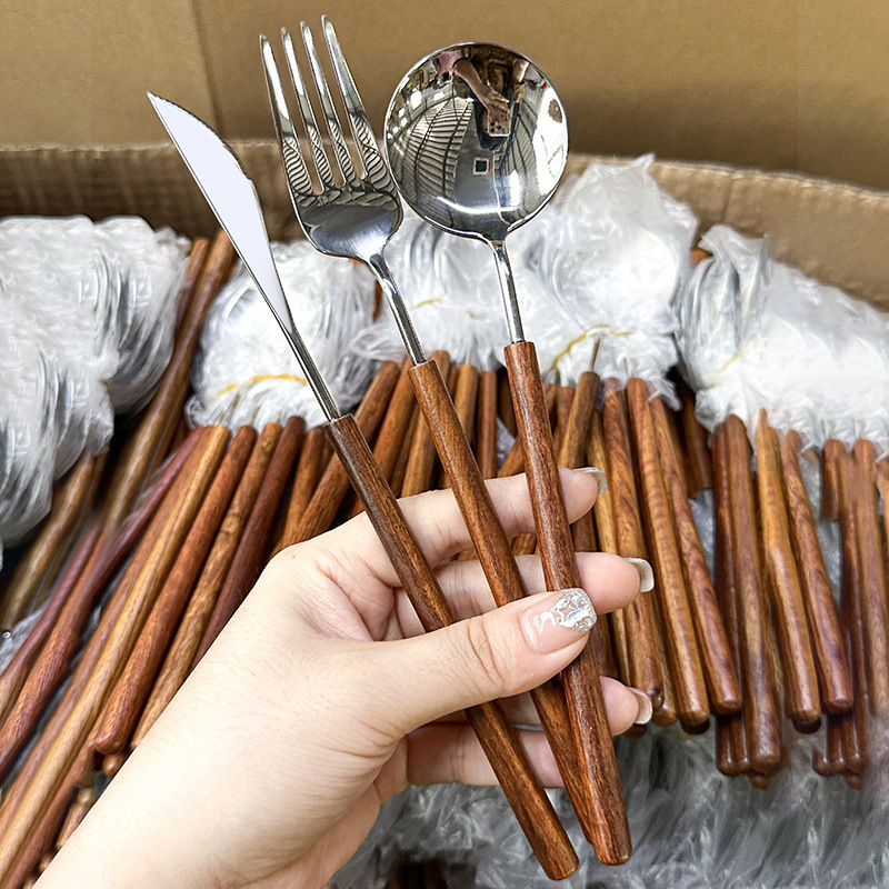 Edelstahl Besteckset Mit Palisandergriffen Für Steak_voghion.com