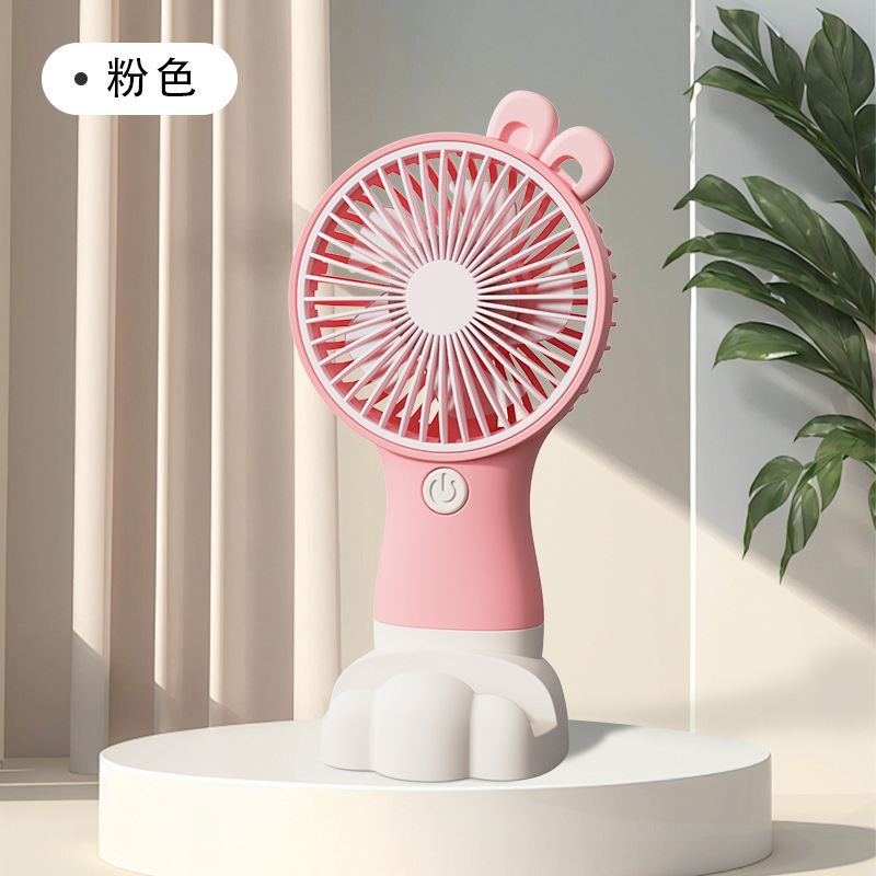 新しいデスクトップデスクトップ手持ち小型ファンusb充電ファン静音携帯長航続サポート印刷ロゴ|undefined