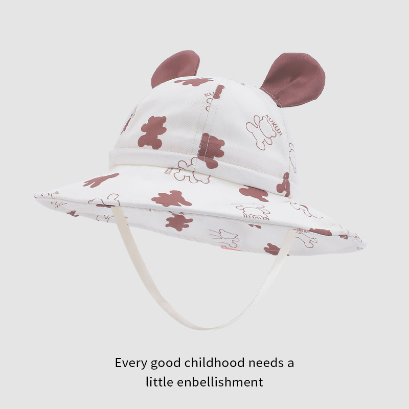 Sombrero de bebé primavera y otoño para bebés, sombrero de pescador, sombrero de protección solar, gorra de gran borde delgada y transpirable para hombres y mujeres