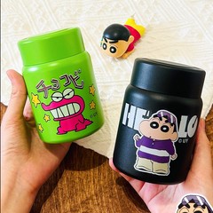 蜡笔小新高颜值可爱卡通保温杯儿童女316食品级不锈钢家用水杯女