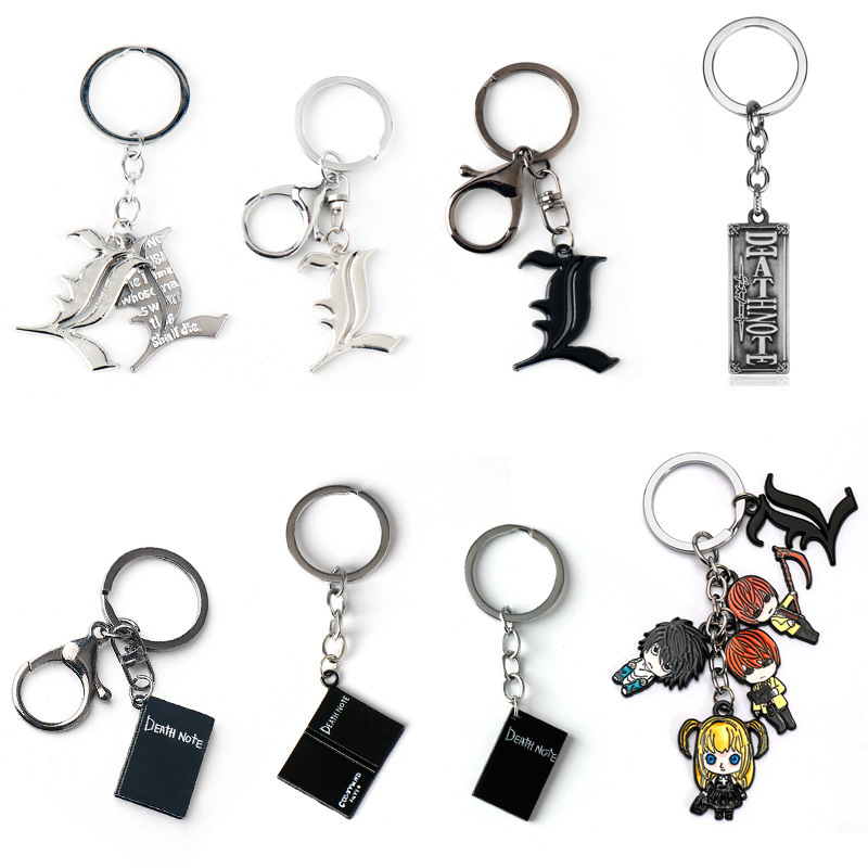 Animation Peripherals Death Note Death Note Keychain L Night God Moon Notebook Alloy Key Pendant