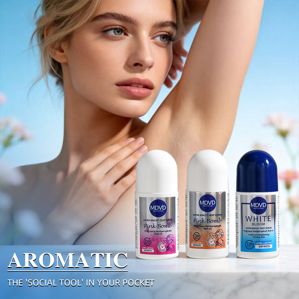 Cross-Border Mdvd Deodorant Antiperspirant Roll-On Body Liquid for Men and Women, Underarm Dryness Perfume, Antiperspirant Roll-On Liquid Wholesale