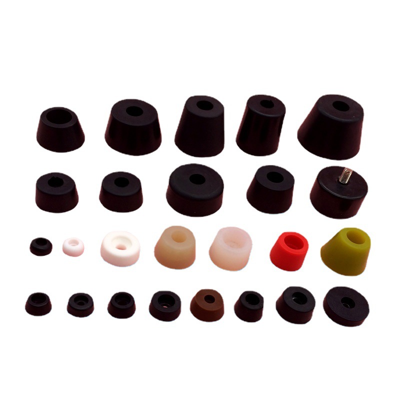 厂家供应橡胶仪器防震脚垫 批发白色圆形硅胶机脚垫 现货橡胶脚其