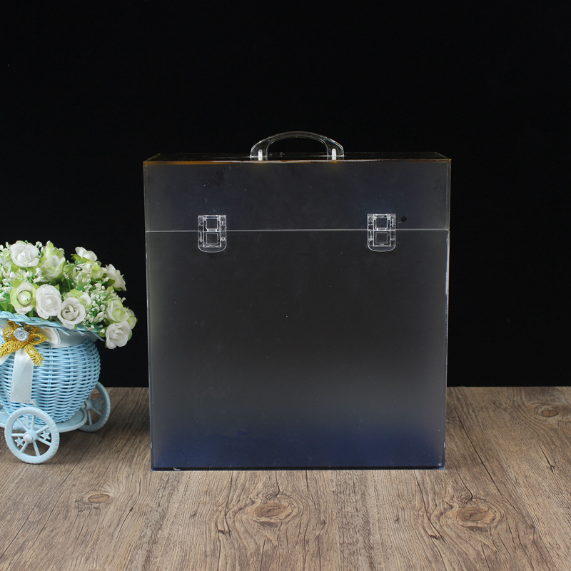 首饰透明收纳盒亚克力塑料储物盒桌面彩妆架化妆品盒护肤品收纳盒