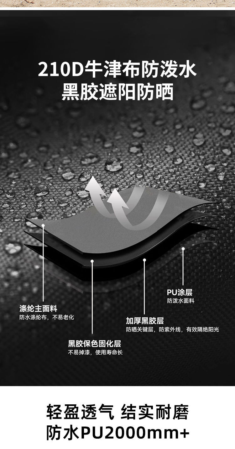 Vinyl Sunshade Tent Outdoor Fishing Folding Portable Sun Protection Automatic Camping Tent Double Seaside Beach Tent