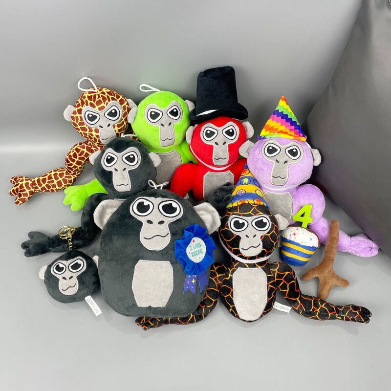 Cross-border New GorillaTag Monke Color Plush Toy Plush Doll Doll Game Peripheral in stock Cross-border New GorillaTag Monke Color Plush Toy Plush Doll Doll Game Peripheral in stock