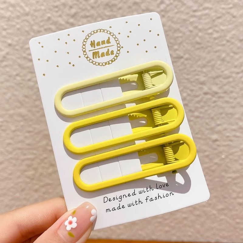 Dulce crema de viento pequeño pez clip de boca de pato de la frente de las niñas cejas laterales cabello rotos tarjetas de cabello de alta calidad no lastimar tocado de cabello